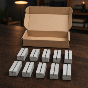 Handmade Cement Business Card & Name Card Holder – Grey (x10)